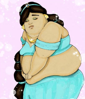Princesa Jasmine obesa